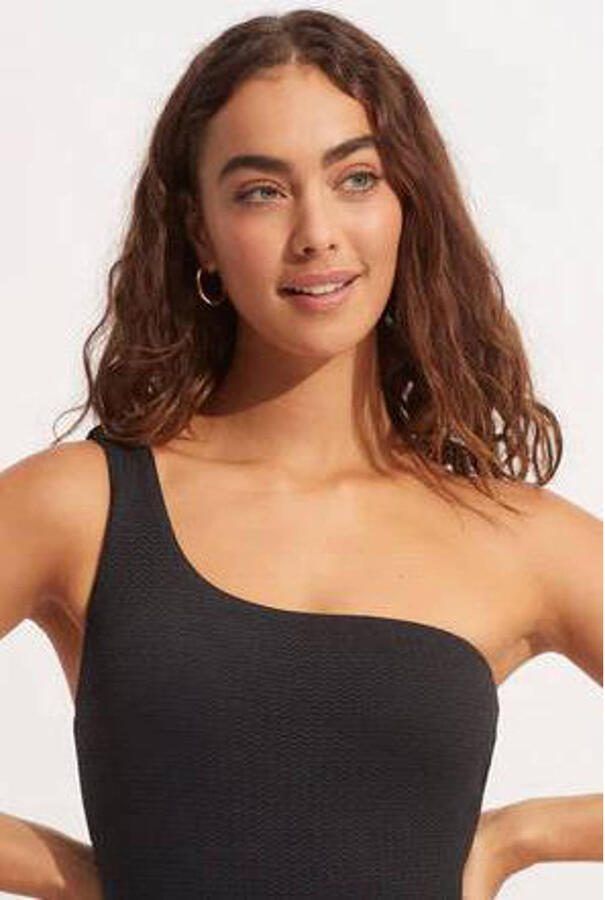 Seafolly one shoulder badpak zwart - Foto 2