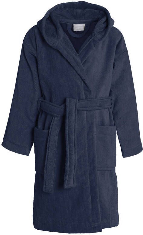 Seahorse badjas Pure donkerblauw