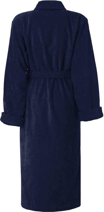 Seahorse unisex badstof badjas Pure donkerblauw - Foto 1