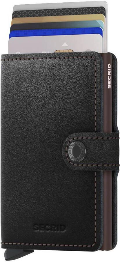 Secrid pasjeshouder Miniwallet zwart bruin - Foto 2