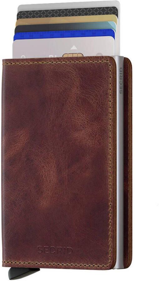 Secrid pasjeshouder Siniwallet Vintage bruin - Foto 3