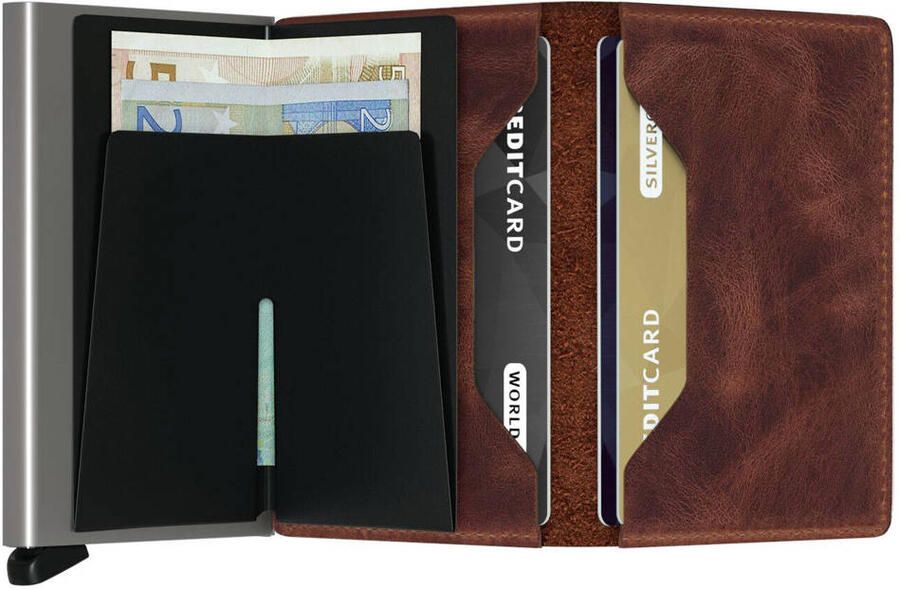Secrid pasjeshouder Siniwallet Vintage bruin - Foto 2