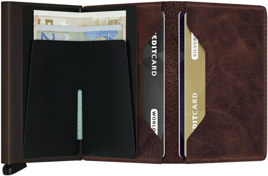 Secrid pasjeshouder Siniwallet Vintage donkerbruin - Foto 2