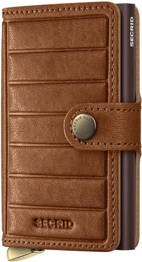 Secrid pasjeshouder Wallet Emboss Lines cognac