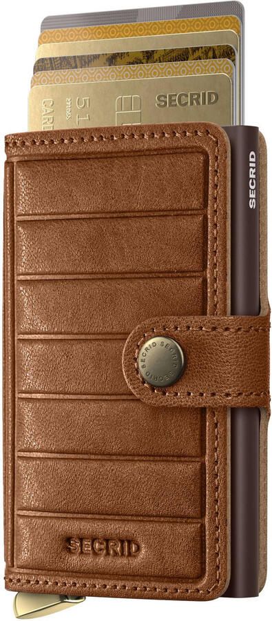 Secrid pasjeshouder Wallet Emboss Lines cognac - Foto 2