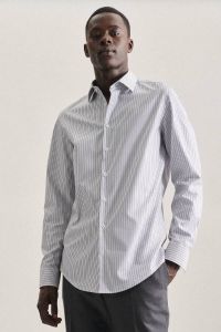 Seidensticker Slim fit zakelijk overhemd met streepmotief
