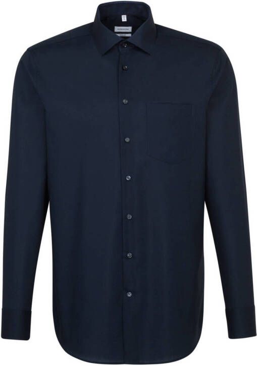 Seidensticker Businessoverhemd Regular lange mouwen kentkraag uni