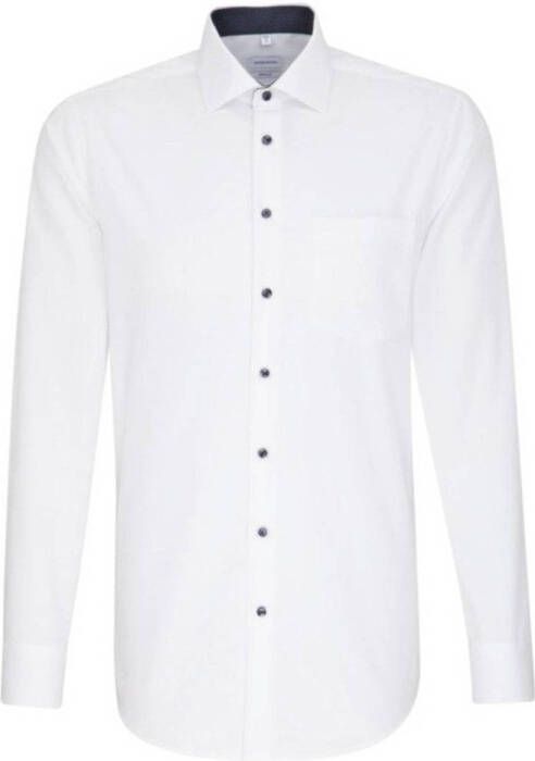 Seidensticker regular fit overhemd wit