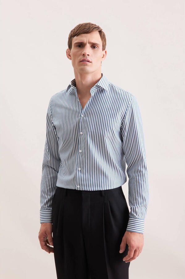 Seidensticker Slim fit zakelijk overhemd met knoopsluiting - Foto 2