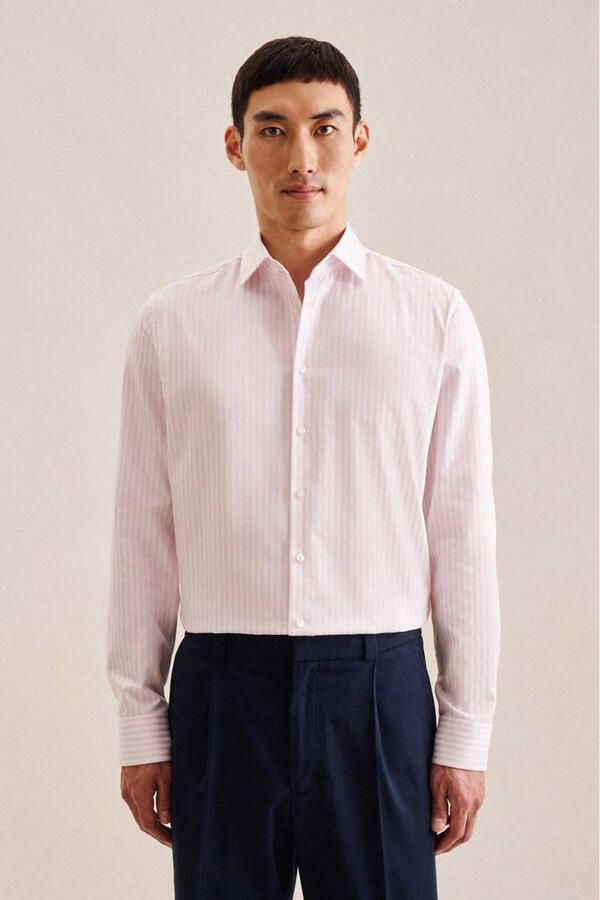 Seidensticker Slim fit zakelijk overhemd met knoopsluiting - Foto 2