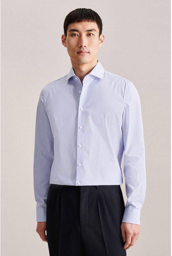 Seidensticker Businessoverhemd Slim lange mouwen kentkraag strepen - Foto 2