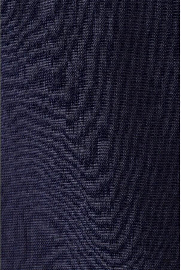 Seidensticker linnen overhemd donkerblauw - Foto 2