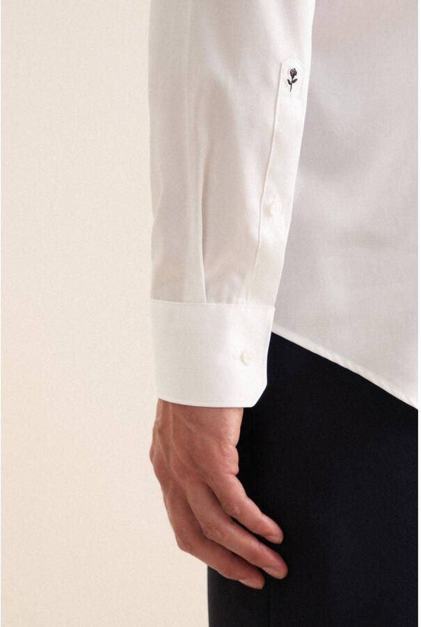 Seidensticker Slim fit zakelijk overhemd van satijn