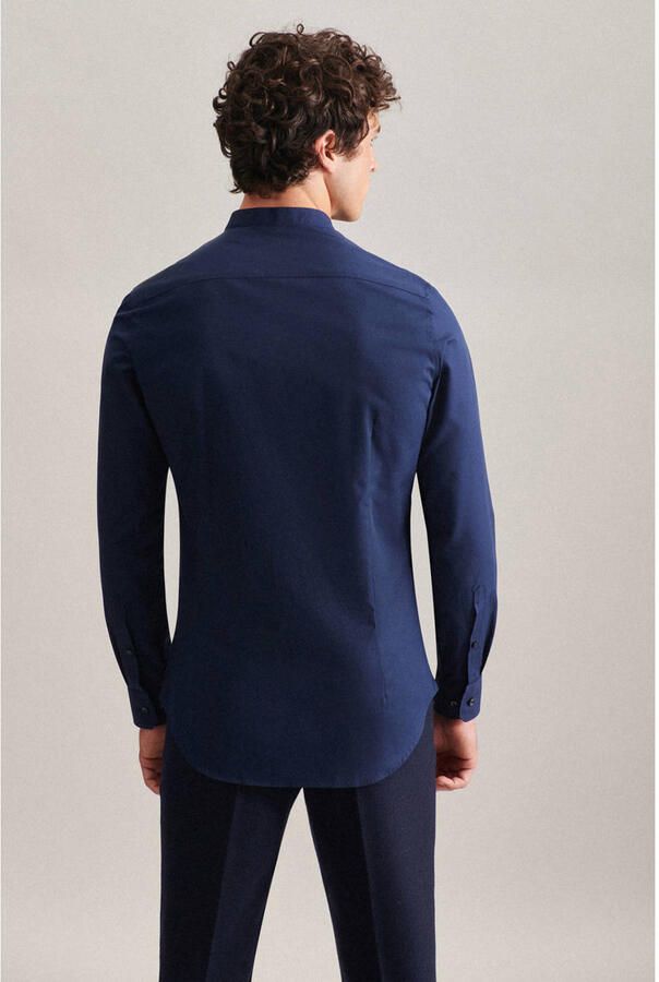 Seidensticker Businessoverhemd Slim lange mouwen opstaande kraag uni - Foto 3