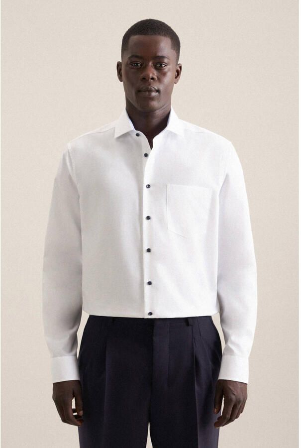 Seidensticker Businessoverhemd Regular lange mouwen kentkraag uni - Foto 3