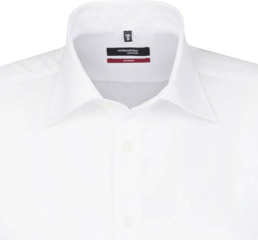 Seidensticker Businessoverhemd Zwarte roos Regular 1 2 Kent kraag effen - Foto 3