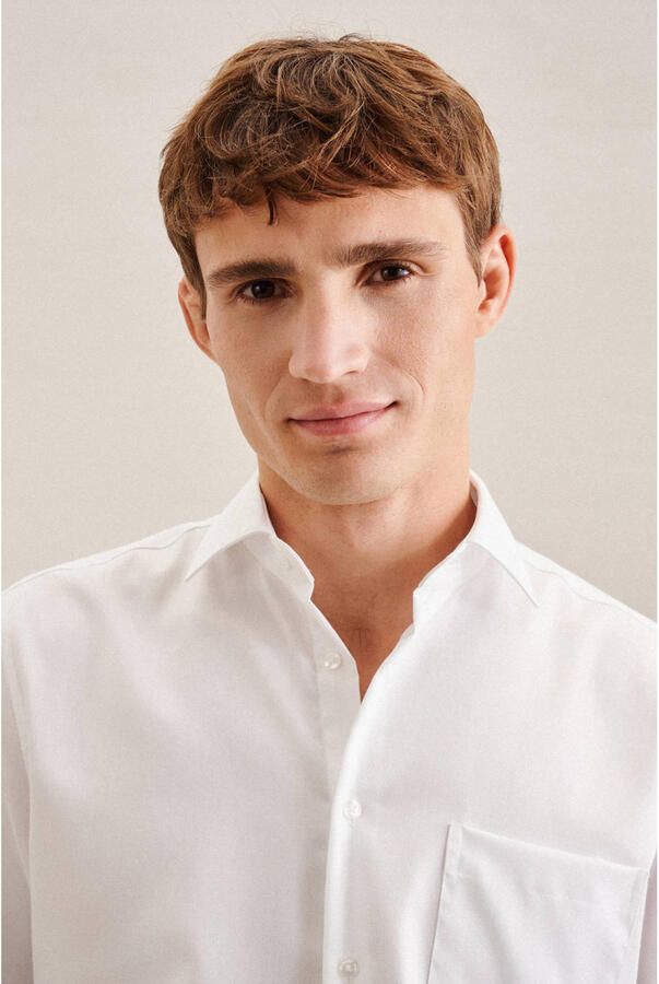 SEIDENSTICKER REGULAR FIT Regular fit zakelijk overhemd van fijn twill