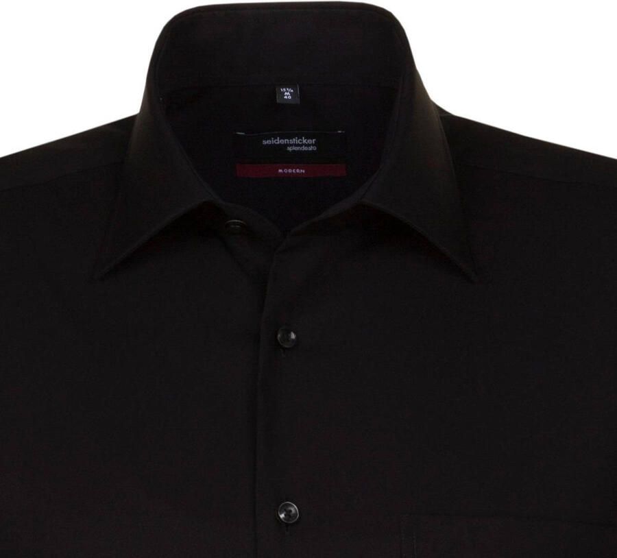 Seidensticker Businessoverhemd Regular korte mouwen kentkraag uni - Foto 2