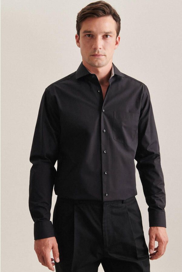Seidensticker Businessoverhemd Regular lange mouwen kentkraag uni - Foto 3
