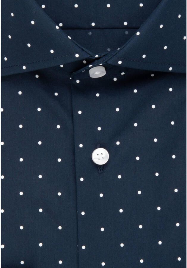 Seidensticker Businessoverhemd Slim lange mouwen kentkraag stippen - Foto 3