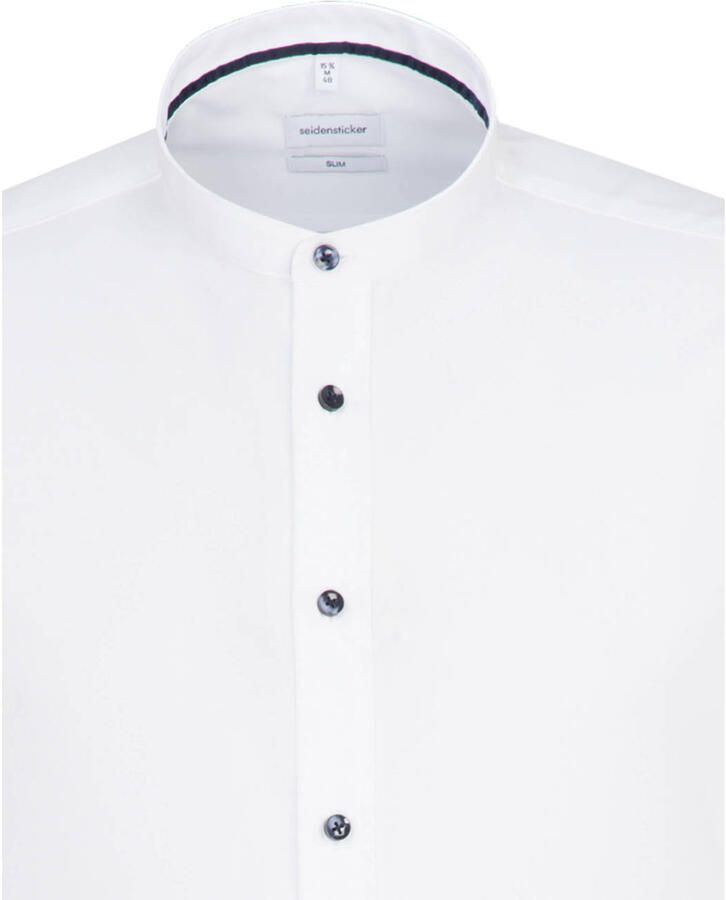 Seidensticker Businessoverhemd Zwarte roos Slim 1 1 opstaande kraag effen