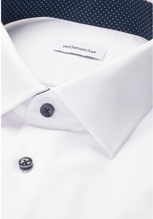 Seidensticker Businessoverhemd Zwarte roos Shaped 1 1 Kentkraag effen - Foto 2