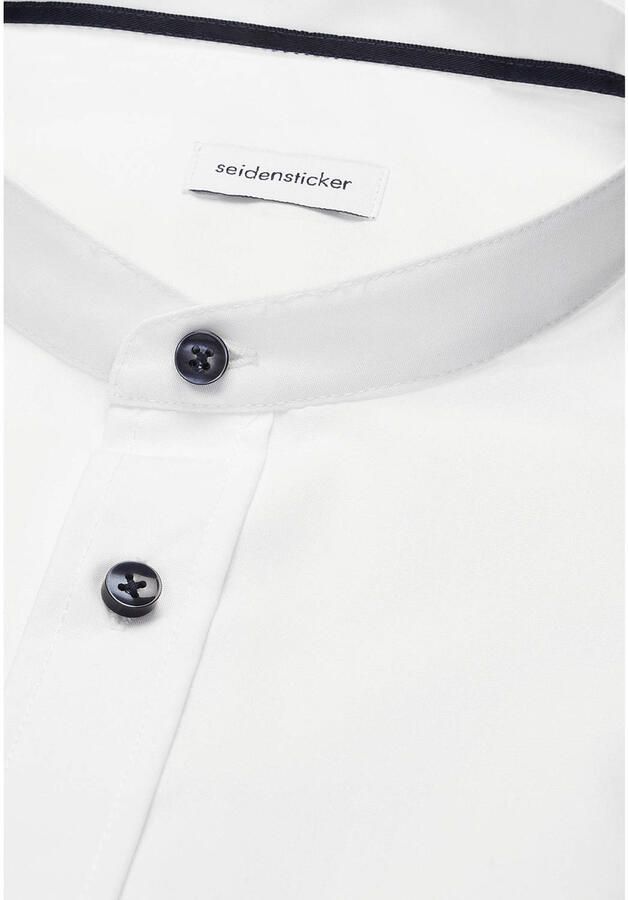 Seidensticker Businessoverhemd Zwarte roos Slim 1 1 opstaande kraag effen - Foto 2