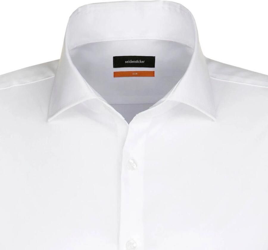Seidensticker Businessoverhemd Zwarte roos Slim 1 1 extra lange Kent kraag uni - Foto 2