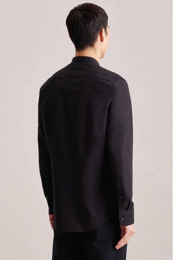 Seidensticker Business Shirt Slim Zwart Heren - Foto 2