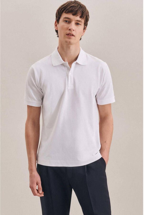 Seidensticker Poloshirt SLIM Korte mouwen kraag uni