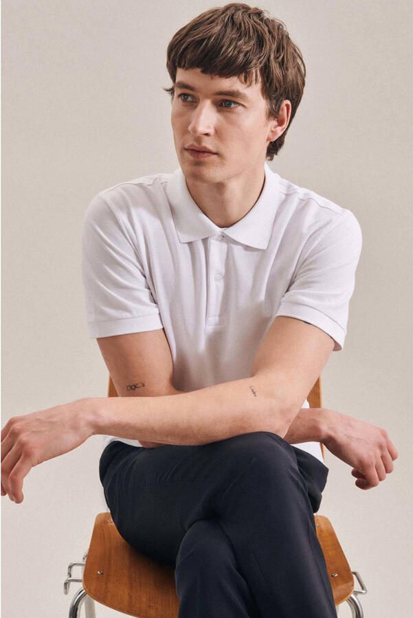Seidensticker Poloshirt SLIM Korte mouwen kraag uni - Foto 3