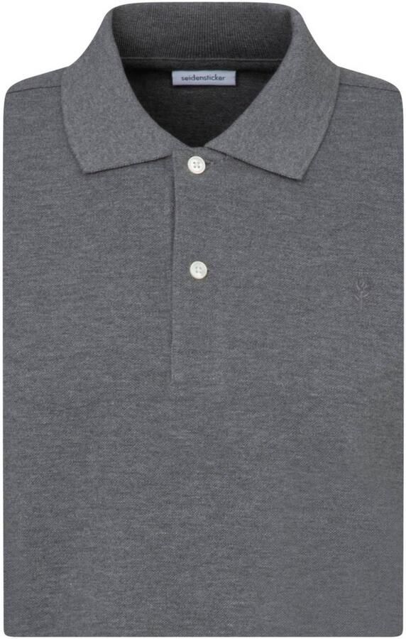 Seidensticker Polo-Shirt Slim Grijs Heren - Foto 3
