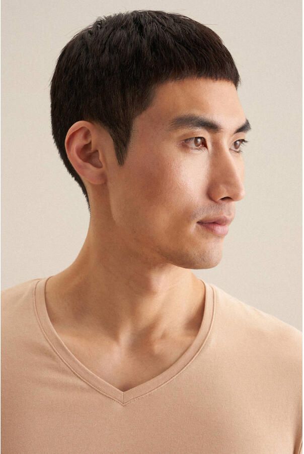 Seidensticker slim T-shirt lichtbruin - Foto 2