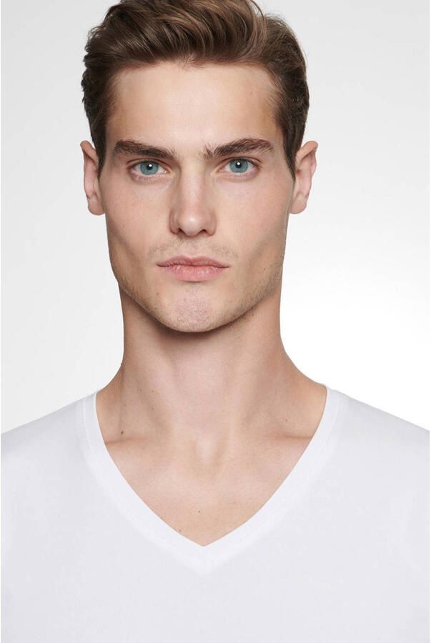 Seidensticker T-shirt Korte mouwen V-hals uni