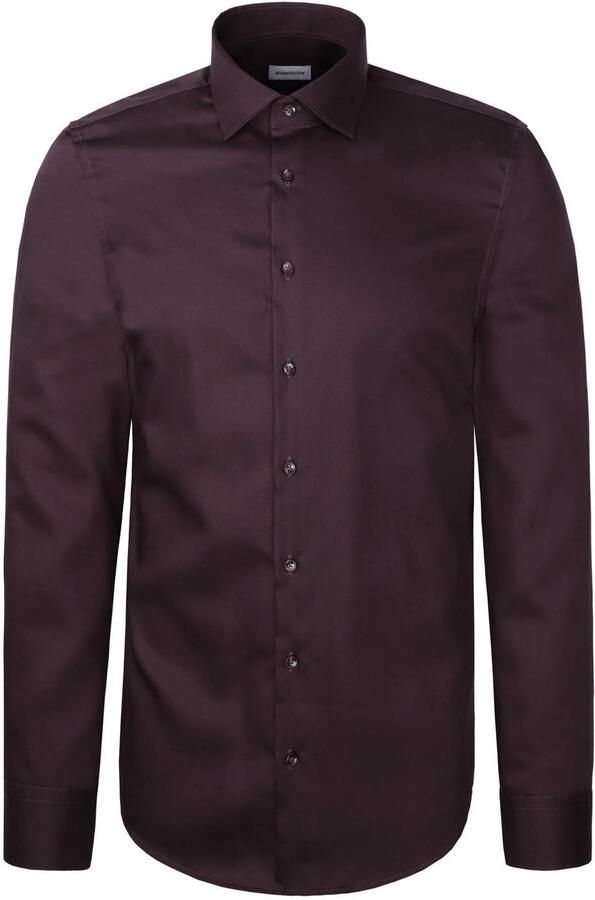 Seidensticker super slim fit overhemd rood
