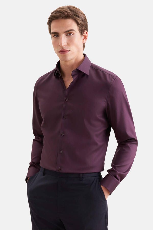 Seidensticker super slim fit overhemd rood - Foto 3