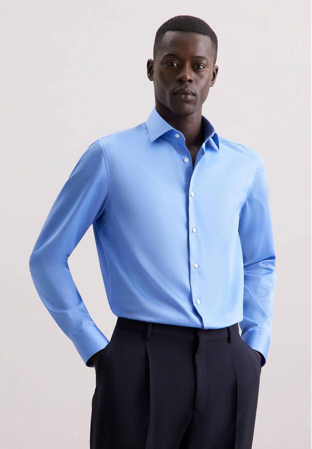 Seidensticker Regular fit zakelijk overhemd met kentkraag model 'New' - Foto 3
