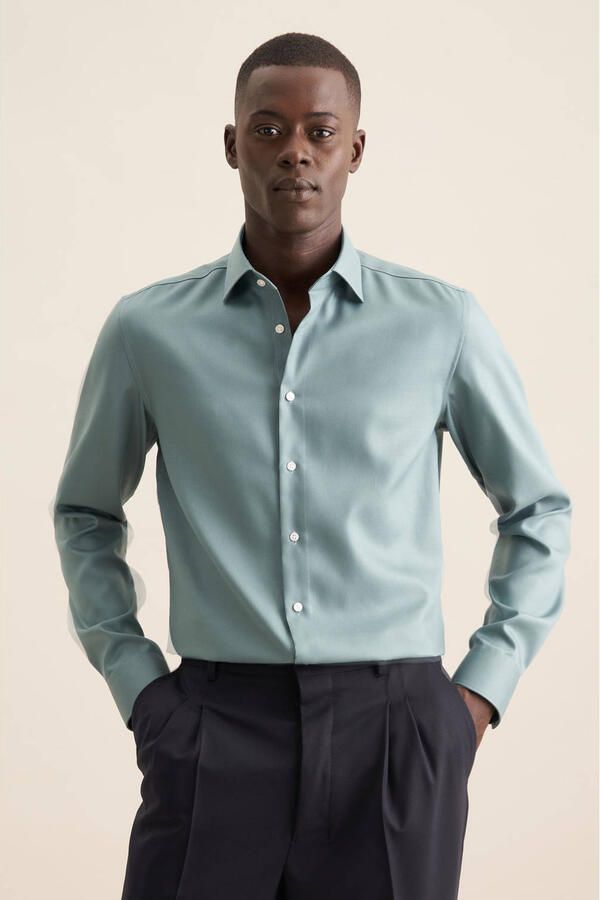 Seidensticker Slim fit zakelijk overhemd met knoopsluiting - Foto 3