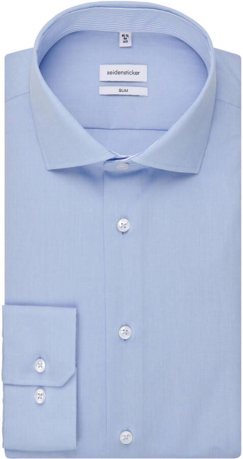 Seidensticker Businessoverhemd Slim lange mouwen kentkraag uni - Foto 2