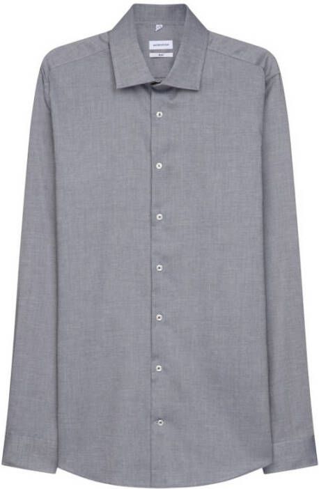Seidensticker slim fit overhemd grijs