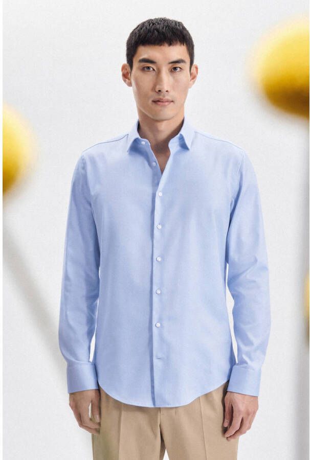 Seidensticker Businessoverhemd Slim lange mouwen kentkraag uni