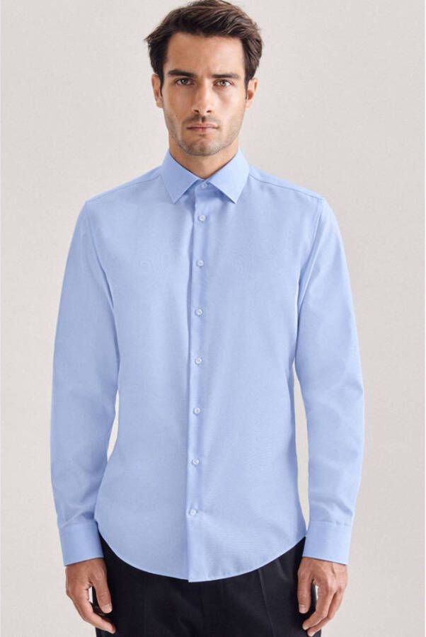 Seidensticker Businessoverhemd Shaped lange mouwen kentkraag uni