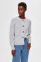 SELECTED FEMME Dames Truien & Vesten Slflulu Ls Knit Short Cardigan Lichtgrijs - Thumbnail 8