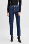 Donkerblauwe Selected Femme Slim Fit Jeans Slfamy Hw Slim Row Blu Jeans U - Thumbnail 2