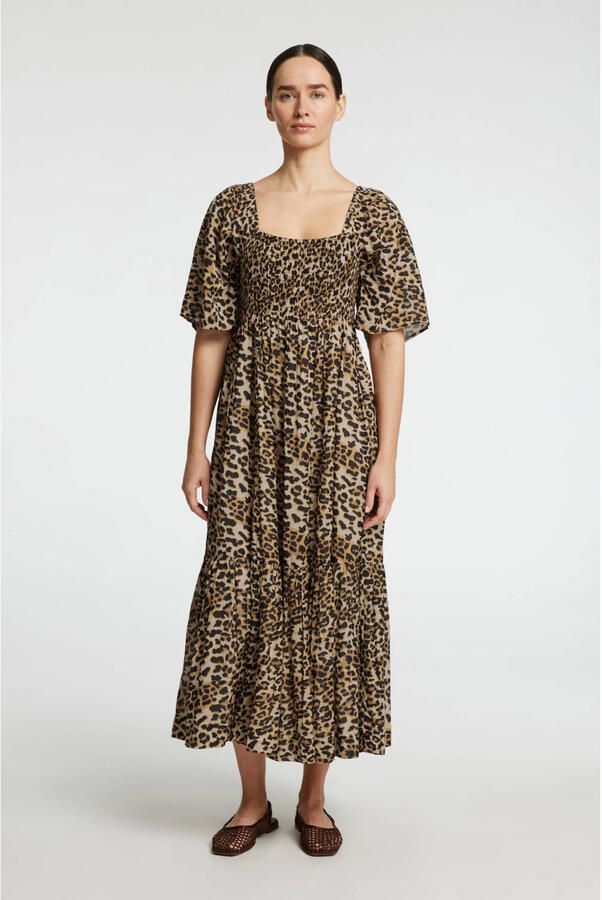 SELECTED WOMEN Dames Jurken Slfdora Ss Ankle Dress Zwart - Foto 5