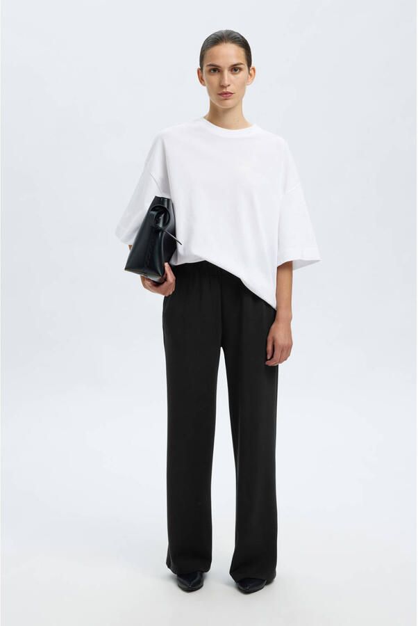 SELECTED WOMEN Dames Broeken Slftenny-blue Hw Pant At Zwart - Foto 6