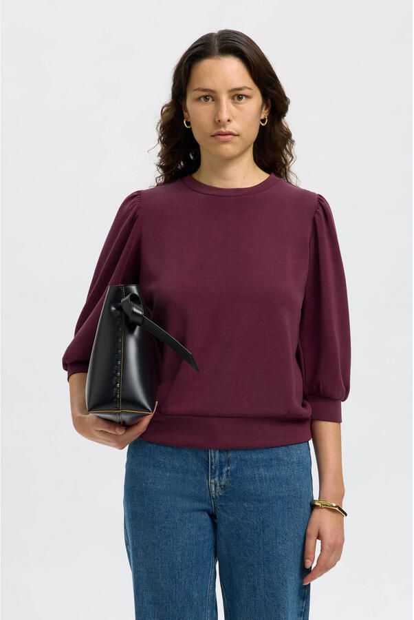 Selected Femme Regular fit pullover van modalmix model 'TENNY'