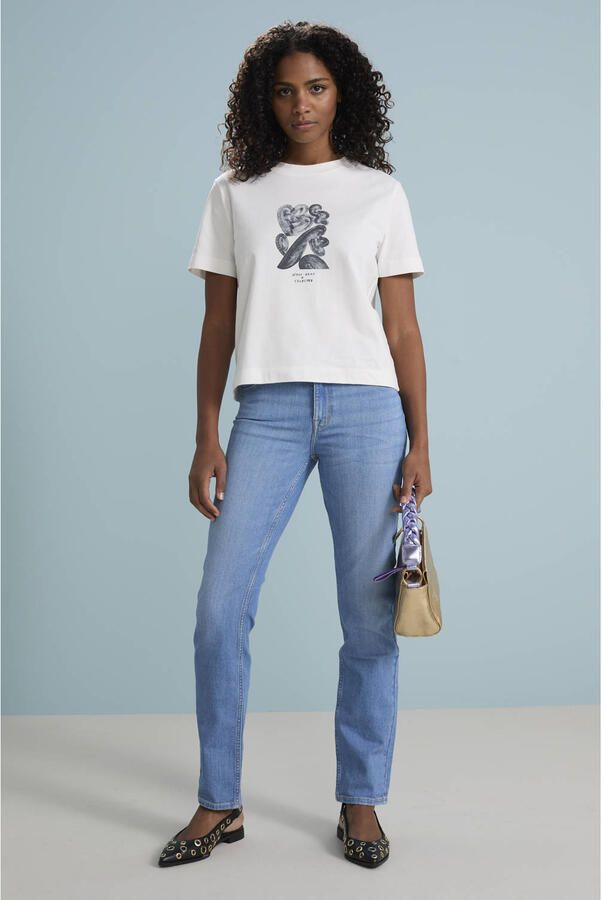 Selected Femme T-shirt met ronde hals model 'ESSENTIAL' - Foto 4