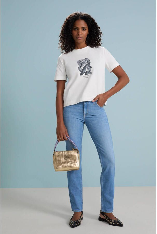 Selected Femme T-shirt met ronde hals model 'ESSENTIAL'