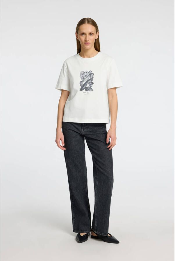 Selected Femme T-shirt met ronde hals model 'ESSENTIAL' - Foto 3